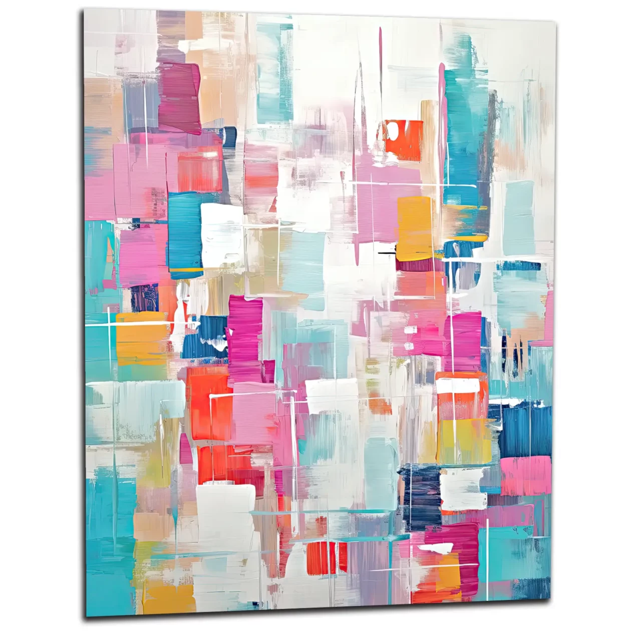 reve abstrait cubique coloré