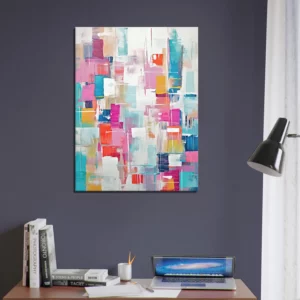 reve abstrait cubique coloré