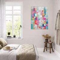 Cadre mural Reve abstrait cubique coloré reve abstrait cubique coloré