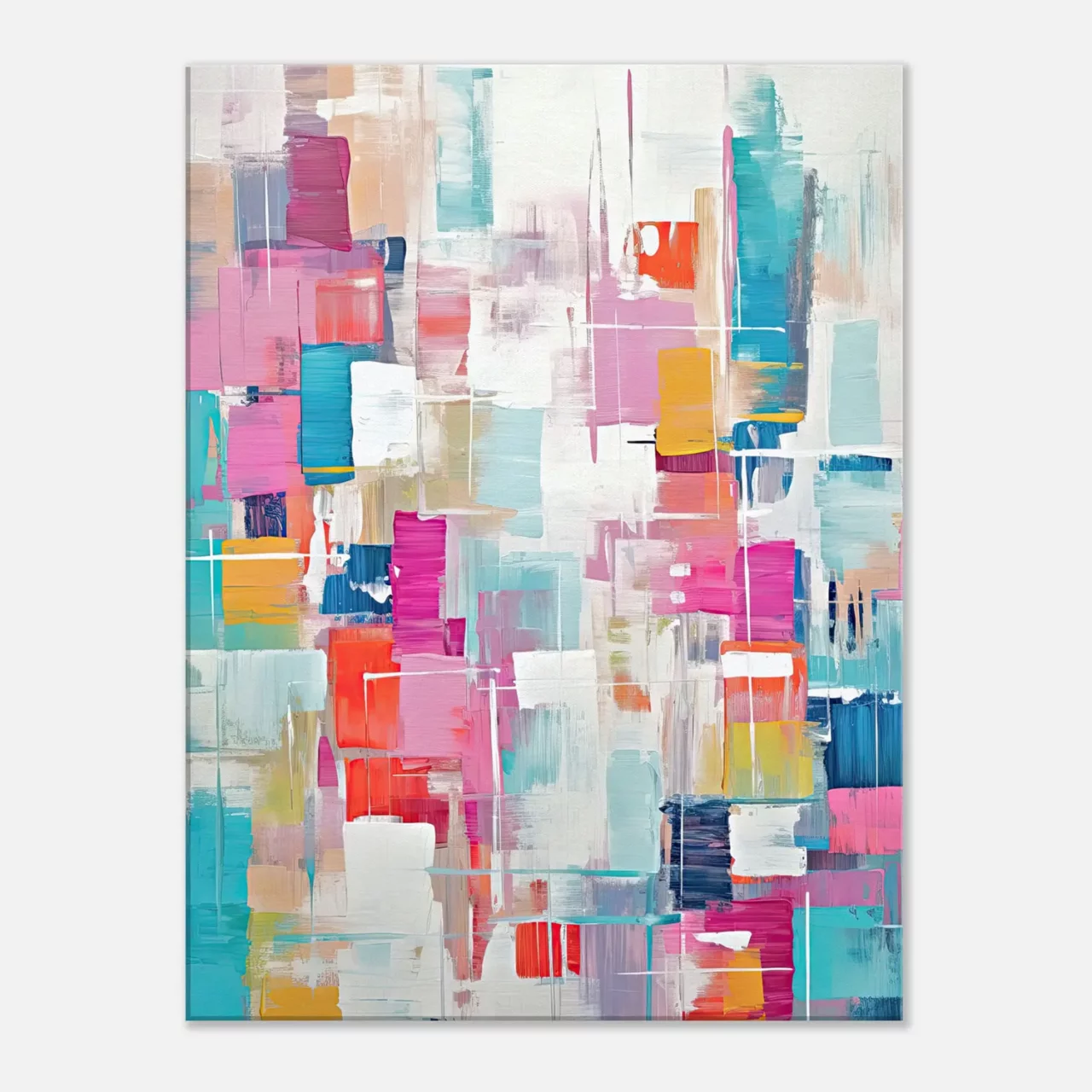 reve abstrait cubique coloré