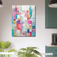 Cadre mural Reve abstrait cubique coloré reve abstrait cubique coloré