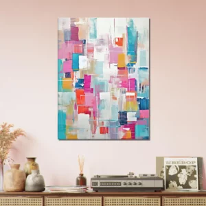 reve abstrait cubique coloré