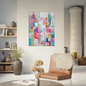 reve abstrait cubique coloré