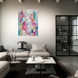 reve abstrait cubique coloré