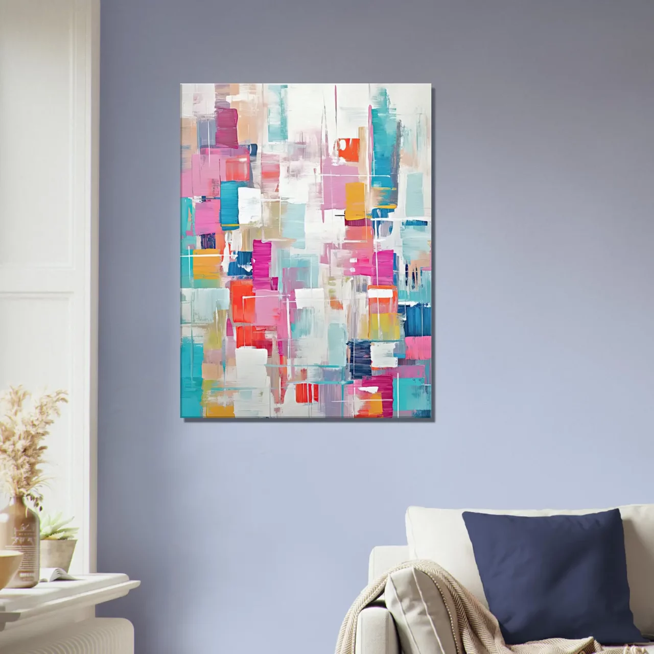 reve abstrait cubique coloré