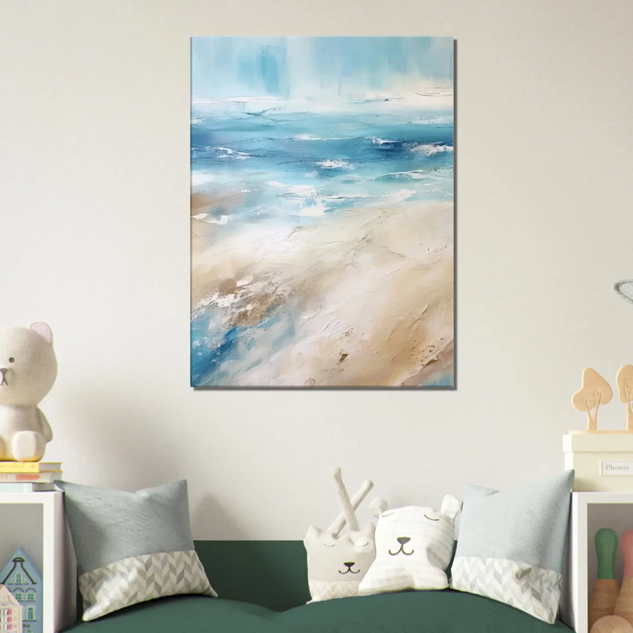 sable et ocean art abstrait