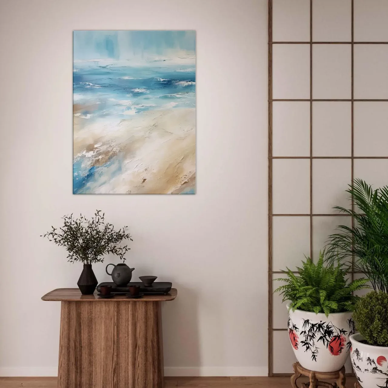 sable et ocean art abstrait