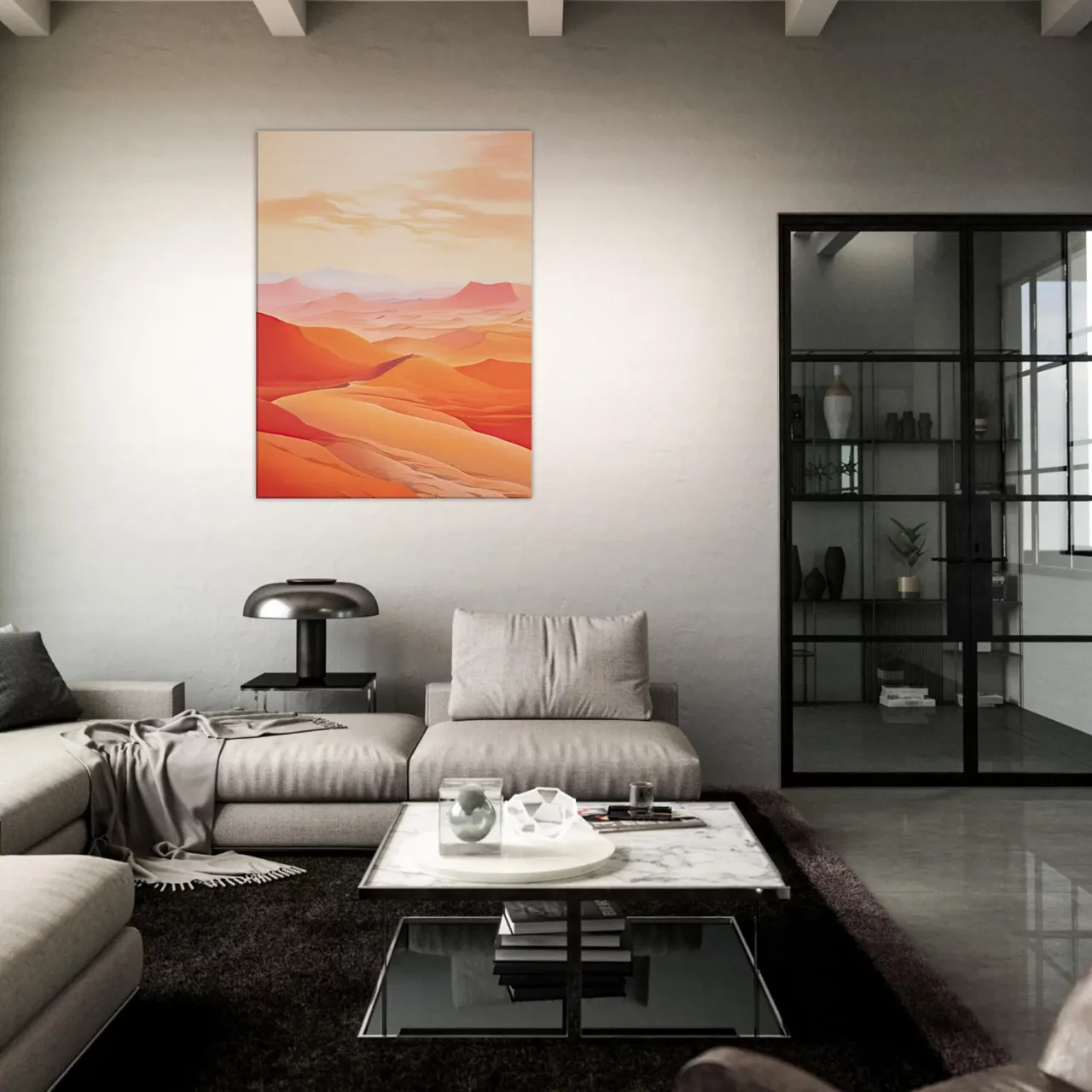 sable rouge des dunes du sahara