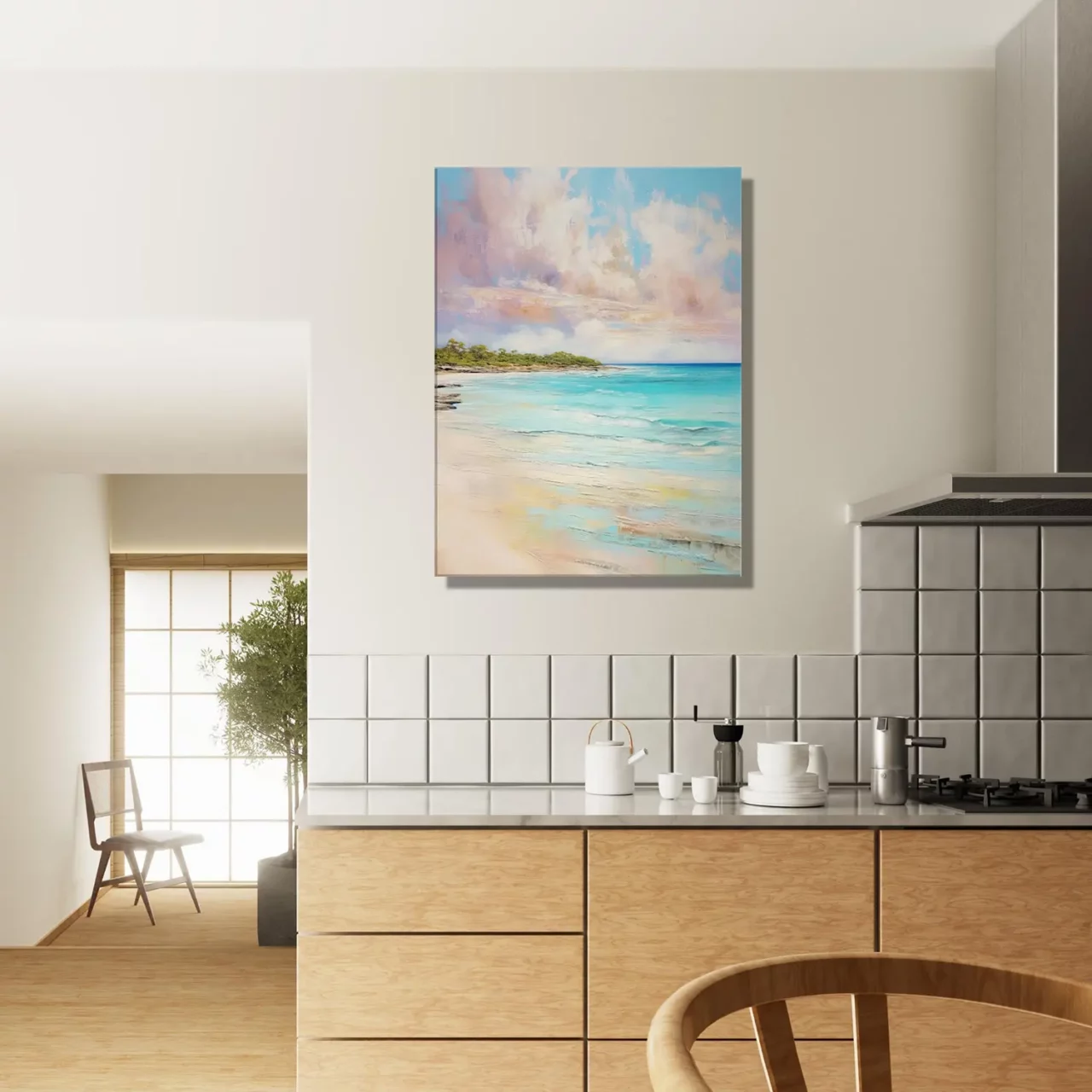 sérénité pastel et rêve côtier