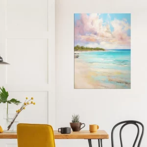 sérénité pastel et rêve côtier