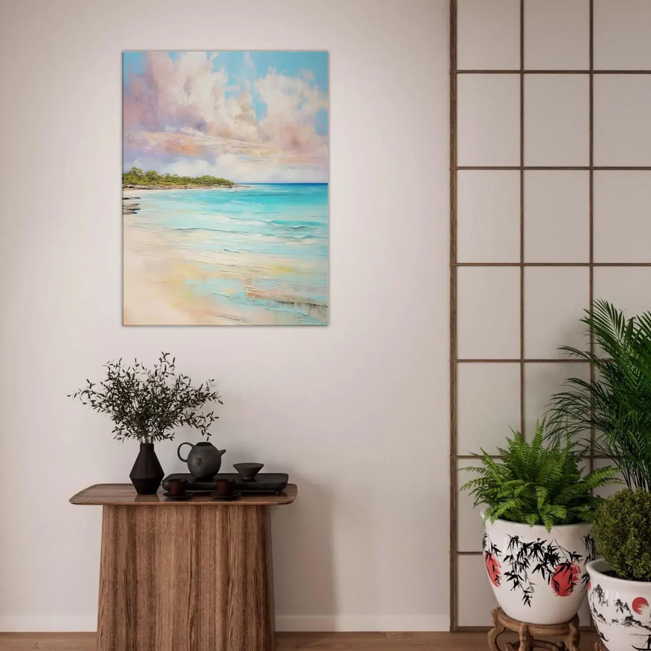 sérénité pastel et rêve côtier