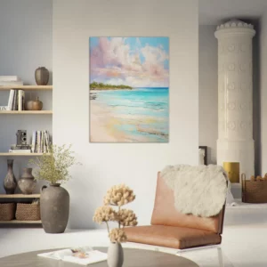 sérénité pastel et rêve côtier