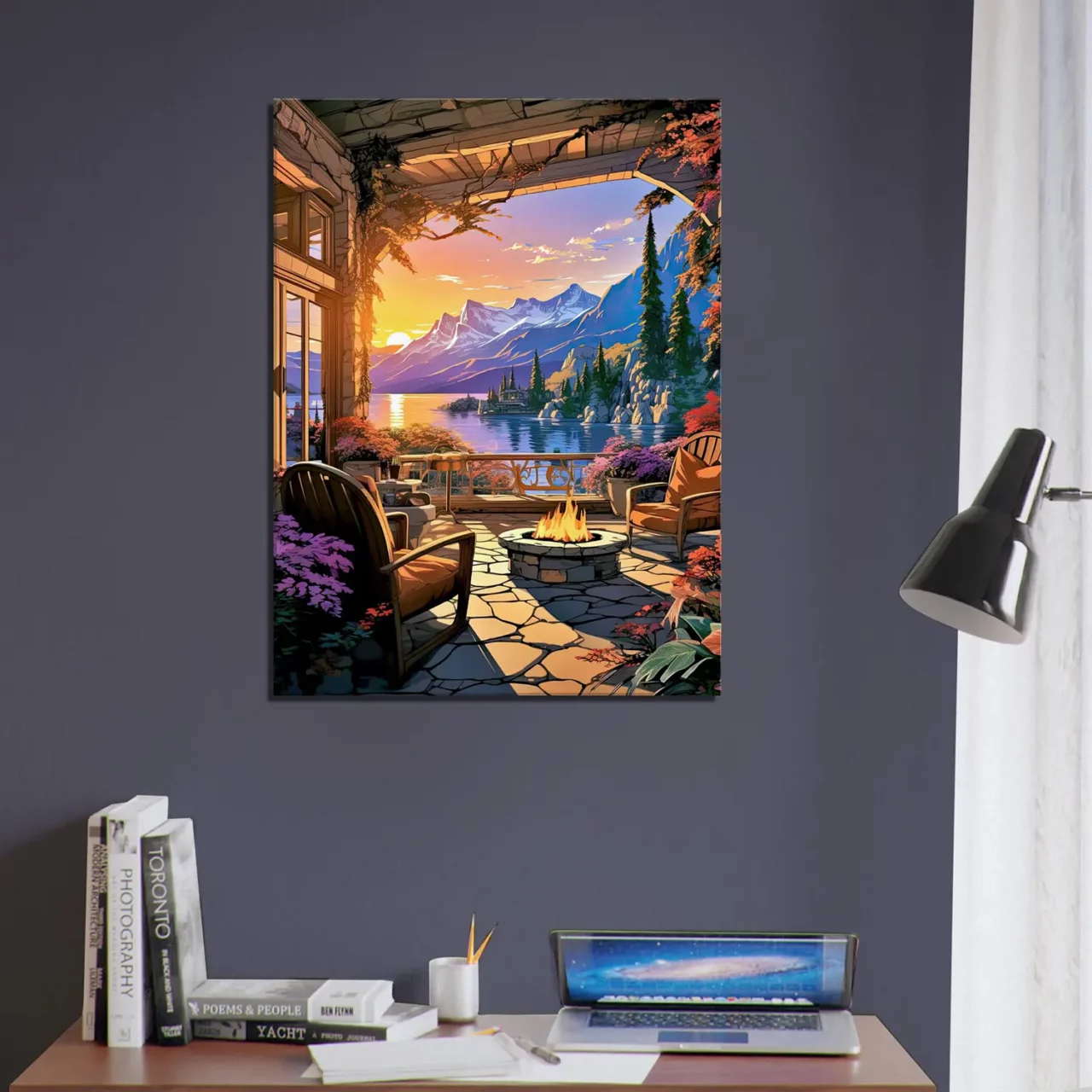 soirée d'été sur le lac louise canada