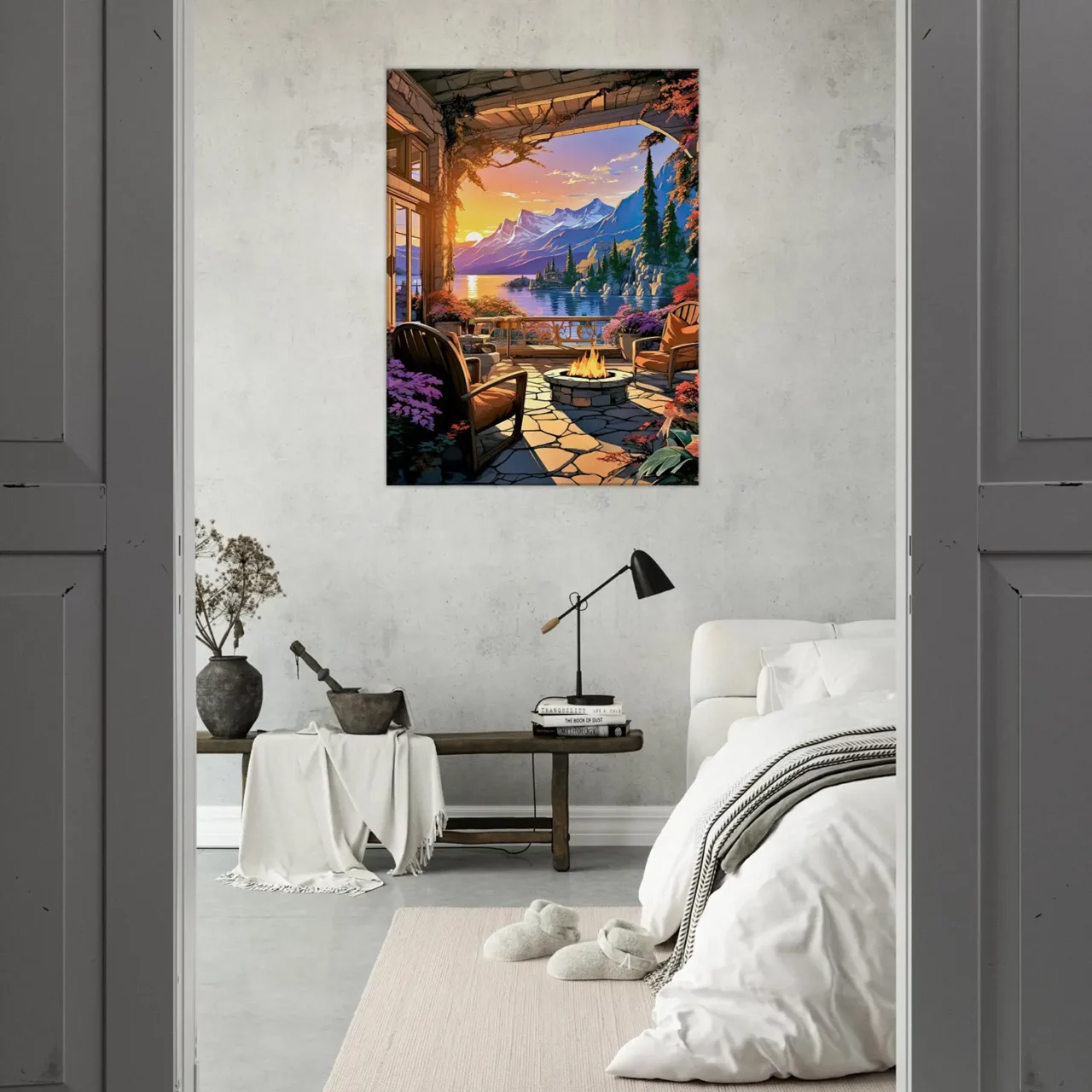 soirée d'été sur le lac louise canada