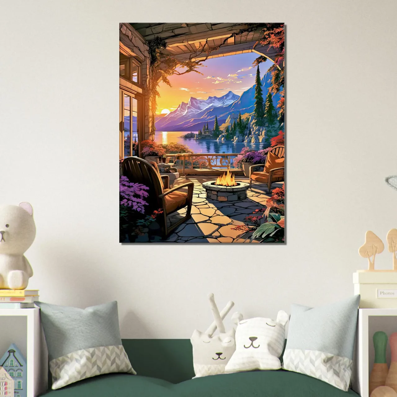 soirée d'été sur le lac louise canada