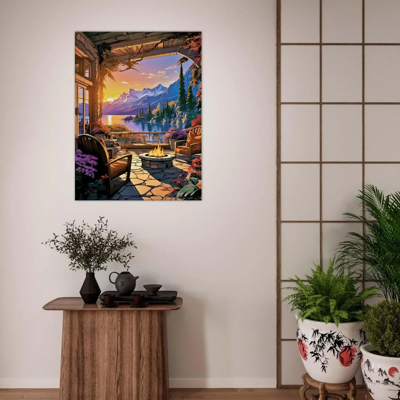 soirée d'été sur le lac louise canada