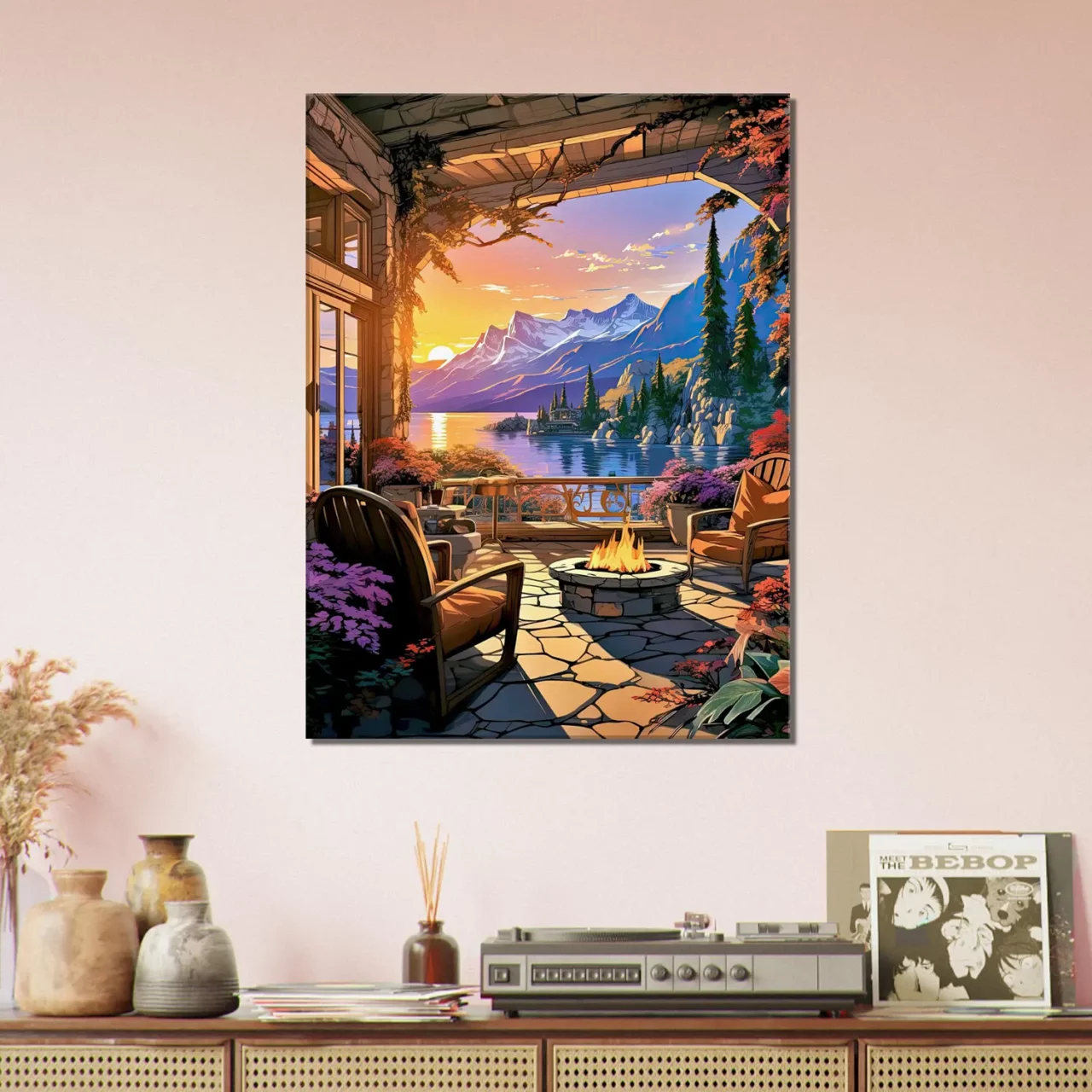 soirée d'été sur le lac louise canada