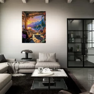 soirée d'été sur le lac louise canada