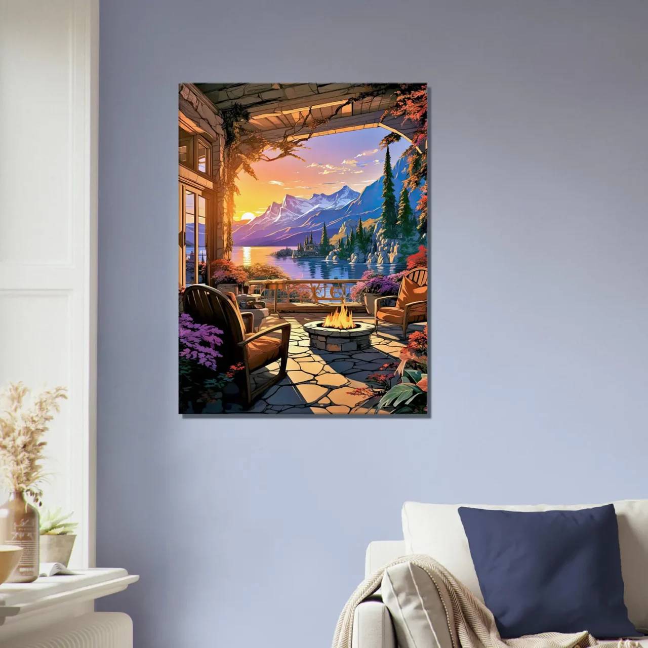 soirée d'été sur le lac louise canada