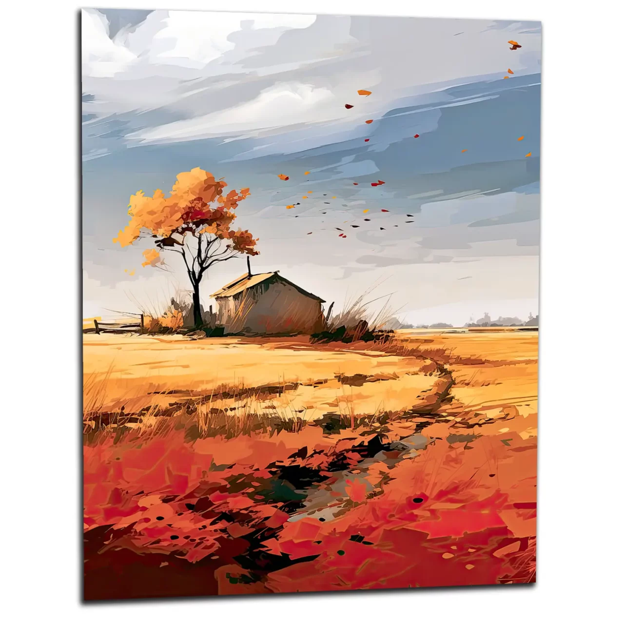 souffle de l'automne sur une maison de campagne