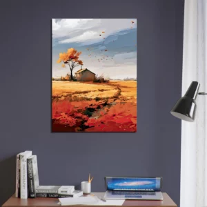 souffle de l'automne sur une maison de campagne