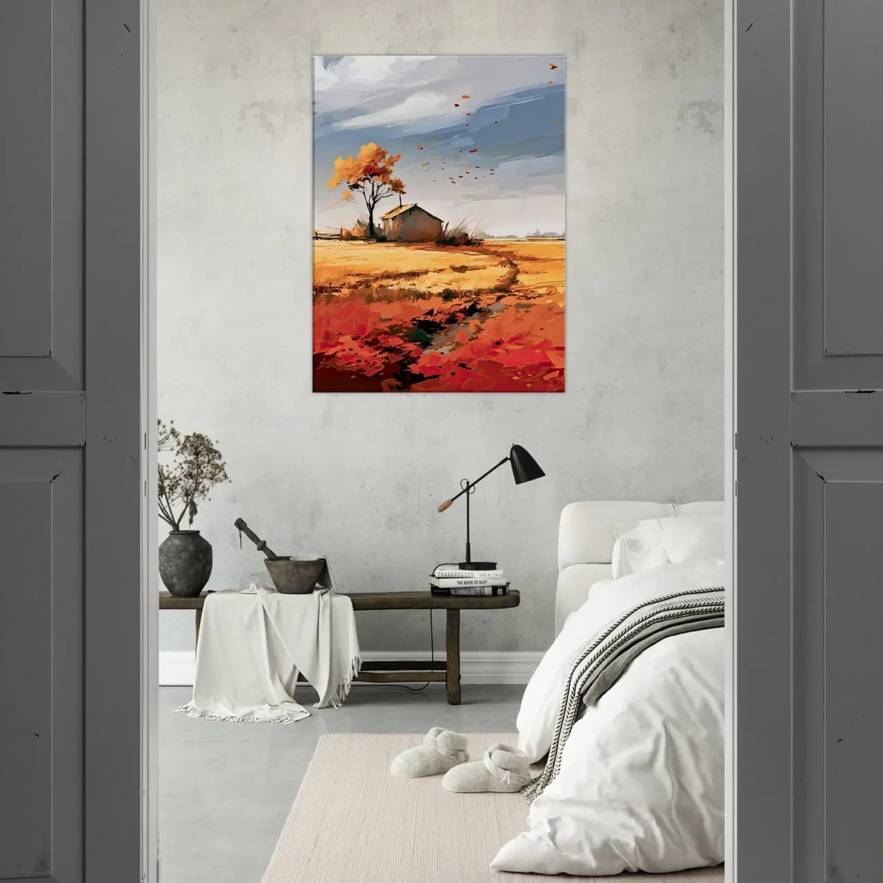 souffle de l'automne sur une maison de campagne