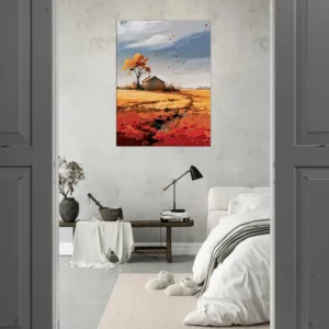 souffle de l'automne sur une maison de campagne