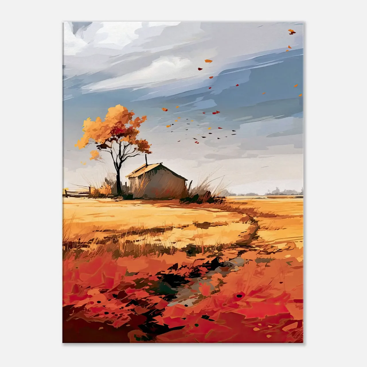 souffle de l'automne sur une maison de campagne