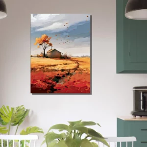 souffle de l'automne sur une maison de campagne