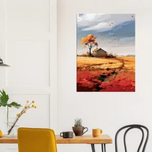 souffle de l'automne sur une maison de campagne