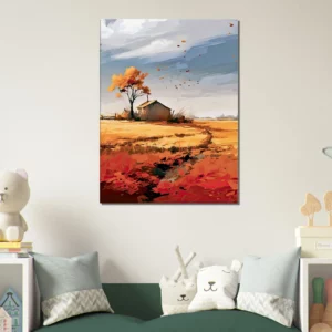 souffle de l'automne sur une maison de campagne