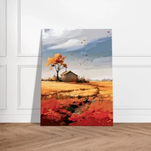 souffle de l'automne sur une maison de campagne