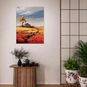 souffle de l'automne sur une maison de campagne