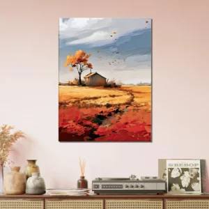 souffle de l'automne sur une maison de campagne