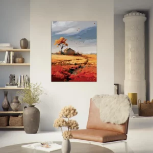 souffle de l'automne sur une maison de campagne