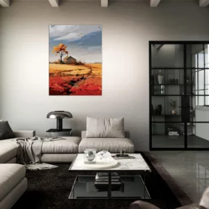 souffle de l'automne sur une maison de campagne