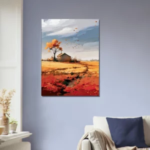 souffle de l'automne sur une maison de campagne