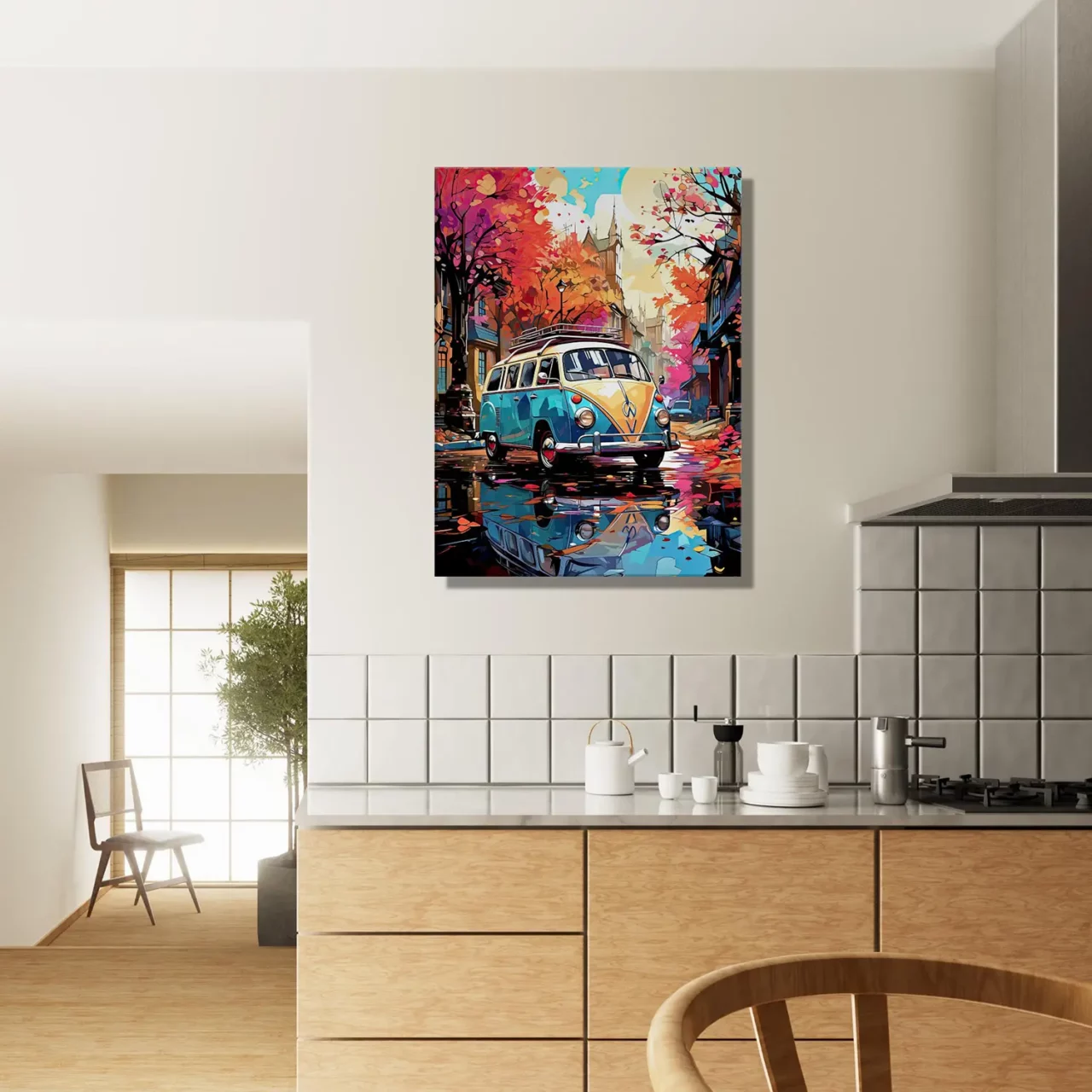 Tableau Van City Life Couleurs d’automne van city life couleurs d'automne