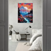 Voyage en train vers les montagnes enneigées voyage en train vers les montagnes enneigées