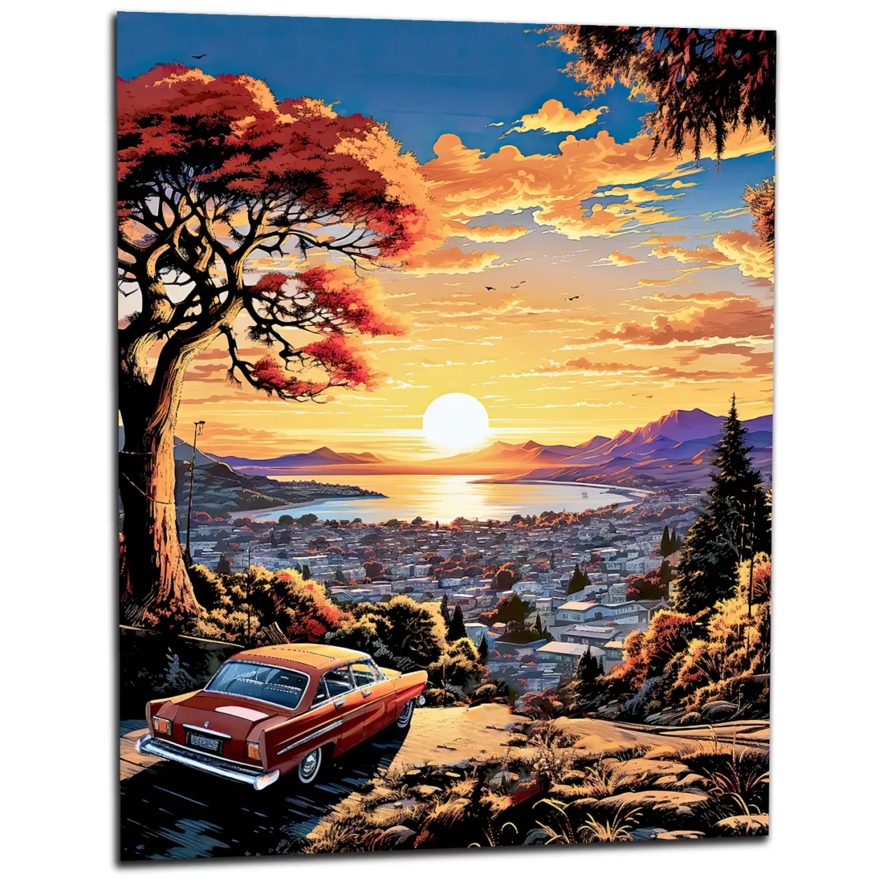 Cadre Vue sur la baie de San Francisco vue sur la baie de san francisco