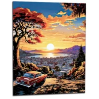 Cadre Vue sur la baie de San Francisco vue sur la baie de san francisco