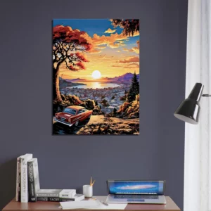 Cadre Vue sur la baie de San Francisco vue sur la baie de san francisco