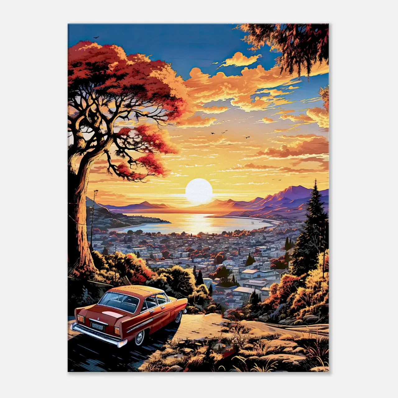 Cadre Vue sur la baie de San Francisco vue sur la baie de san francisco