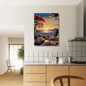 Cadre Vue sur la baie de San Francisco vue sur la baie de san francisco