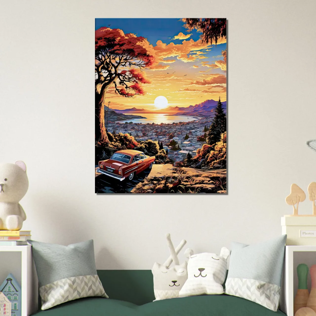 Cadre Vue sur la baie de San Francisco vue sur la baie de san francisco