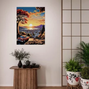 Cadre Vue sur la baie de San Francisco vue sur la baie de san francisco