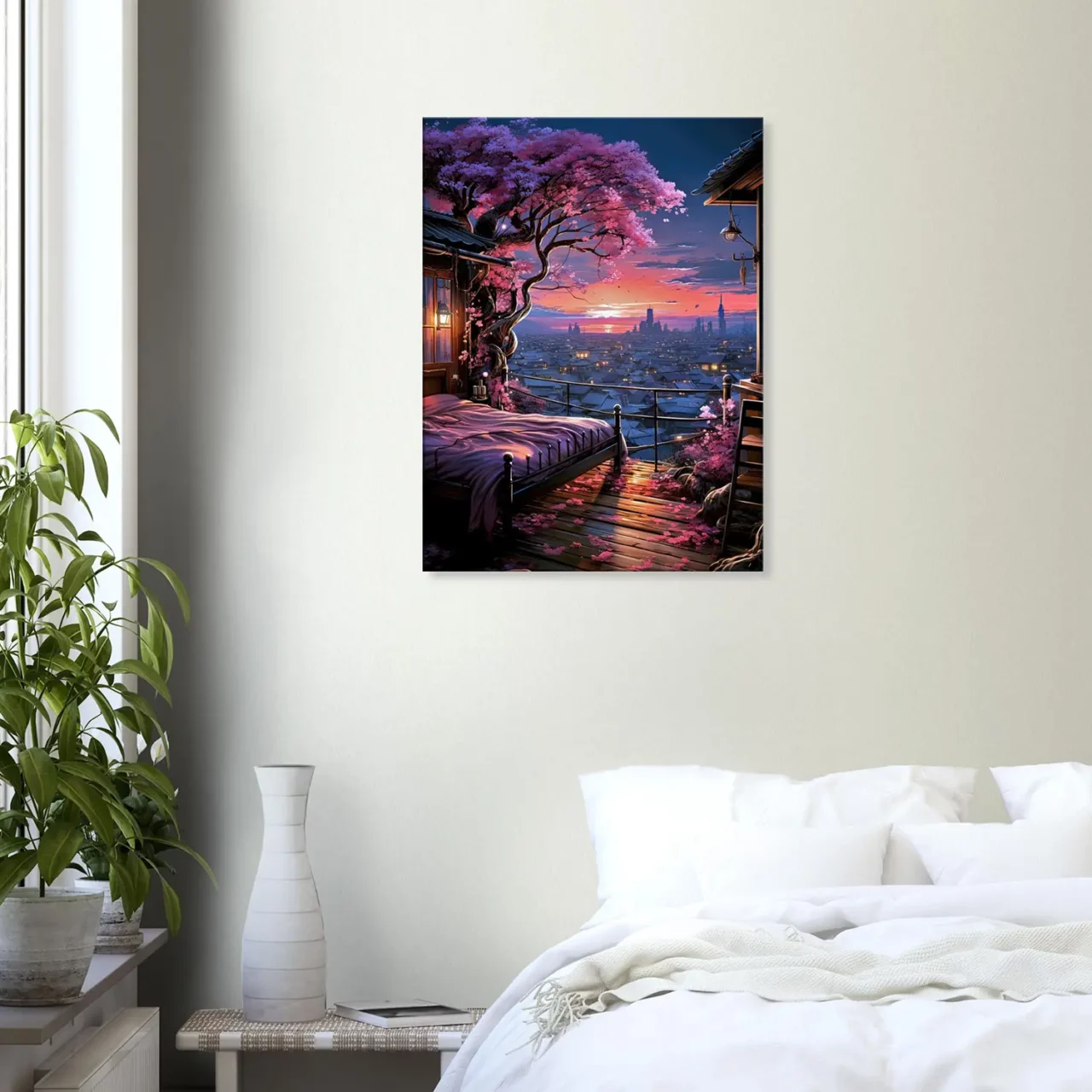 Cadre Aube Florale Vue d’un Havre Urbain aube florale vue d'un havre urbain