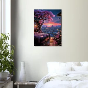 Cadre Aube Florale Vue d’un Havre Urbain aube florale vue d'un havre urbain