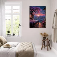 Cadre Aube Florale Vue d’un Havre Urbain aube florale vue d'un havre urbain