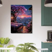 Cadre Aube Florale Vue d’un Havre Urbain aube florale vue d'un havre urbain